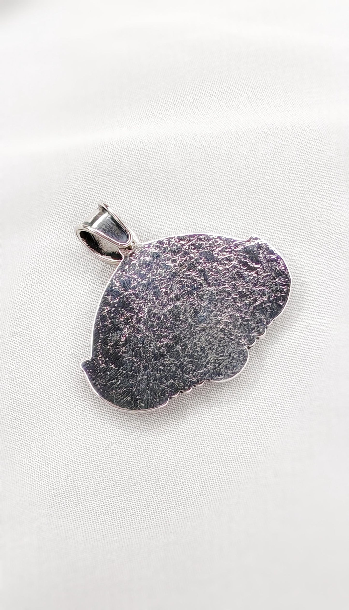 Snowy houses pendant,Christmas jewelry,Sterling silver,Georgian cloisonne enamel,Vitreous enamel,Moonstone pendant,Glass enamel