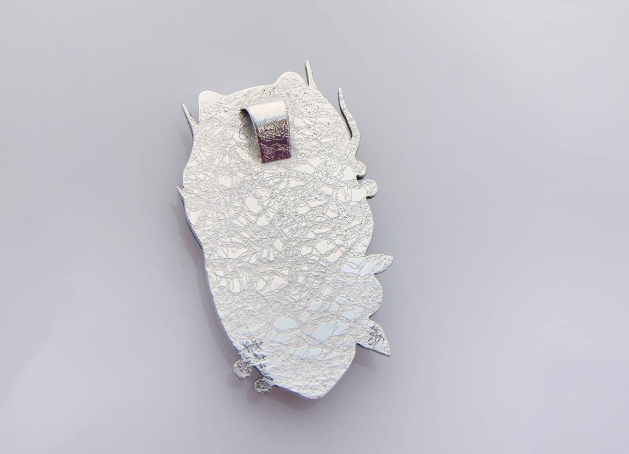 Owl Pendant – Georgian Cloisonné Enamel