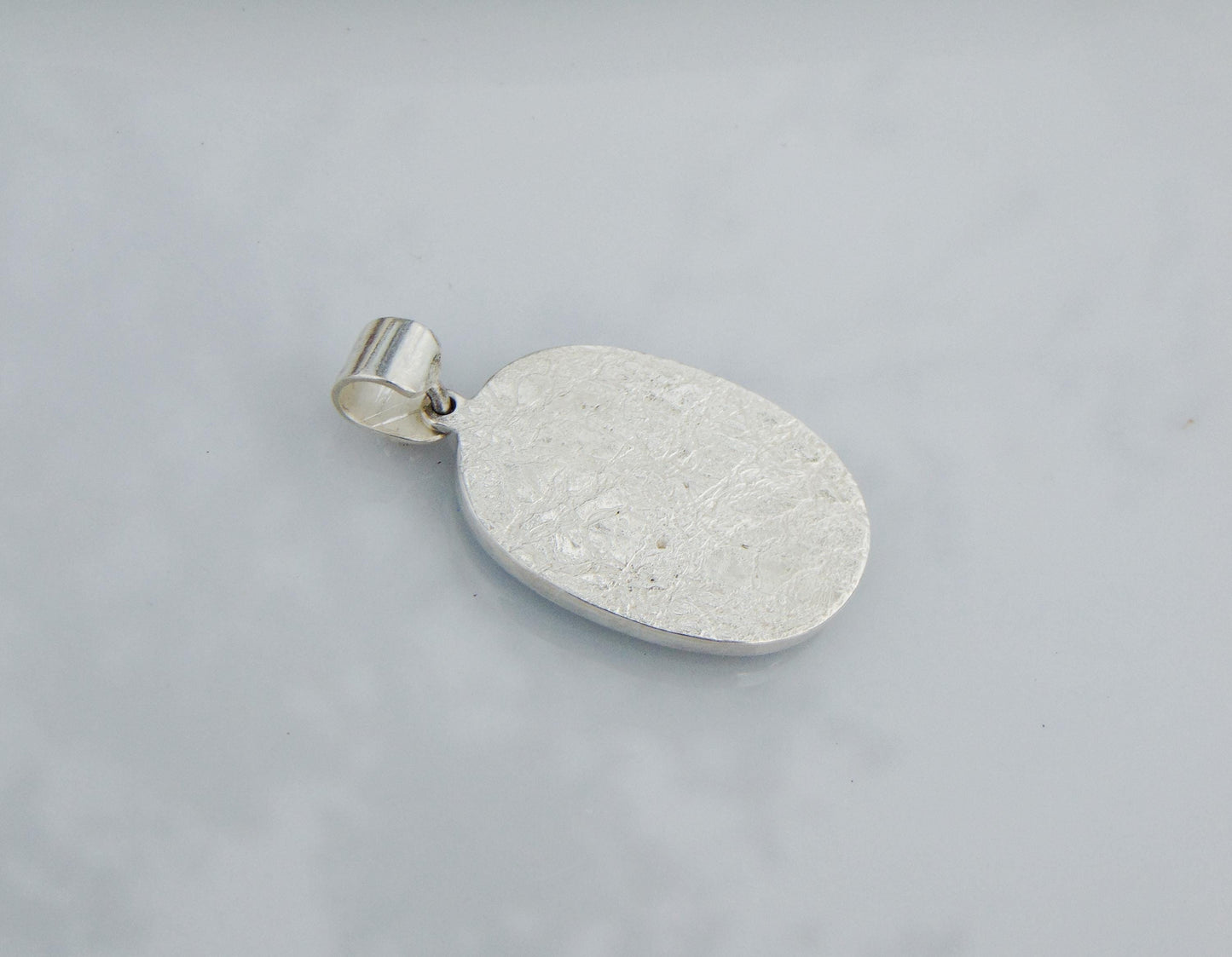 Cloisonné Enamel Cat Sailor Pendant – Silver Frame with Blue Gemstone – Handmade Enamel Jewelry