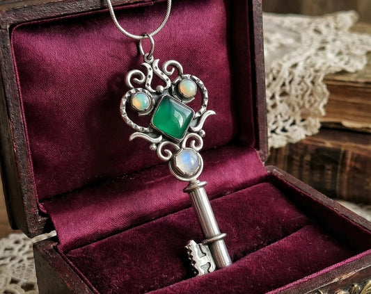 Handmade Sterling Silver Key Pendant